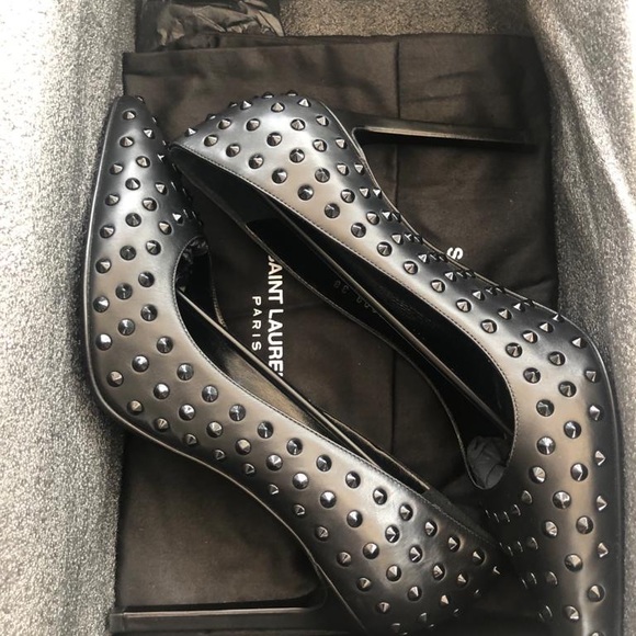 Saint Laurent Heels with Studs - Picture 2 of 8